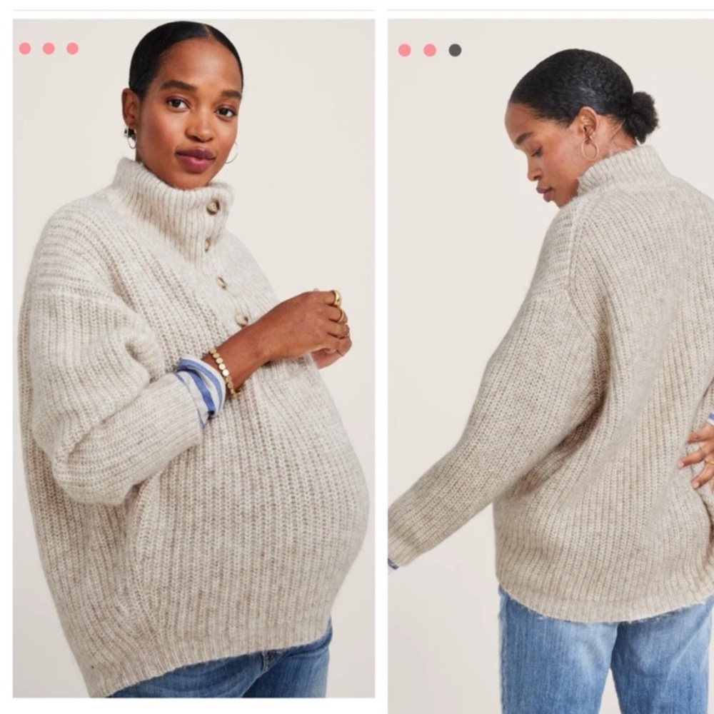 Hatch Tan Brown Knit Pullover Jo Sweater